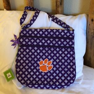 Clemson Tigers Triple Zip Hipster Purse